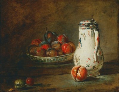 A Bowl of Plums by Jean Baptiste Simeon Chardin